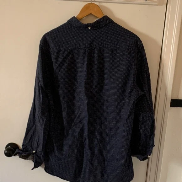 H&M Dark Blue Shirt with Multicolor Dots - Picture 8 of 8
